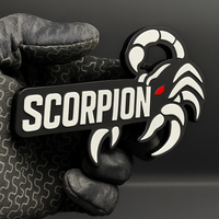 1pcs SCORPION 3D Emblem Badge – Multicolor Acrylic Car Fender & Trunk Decal