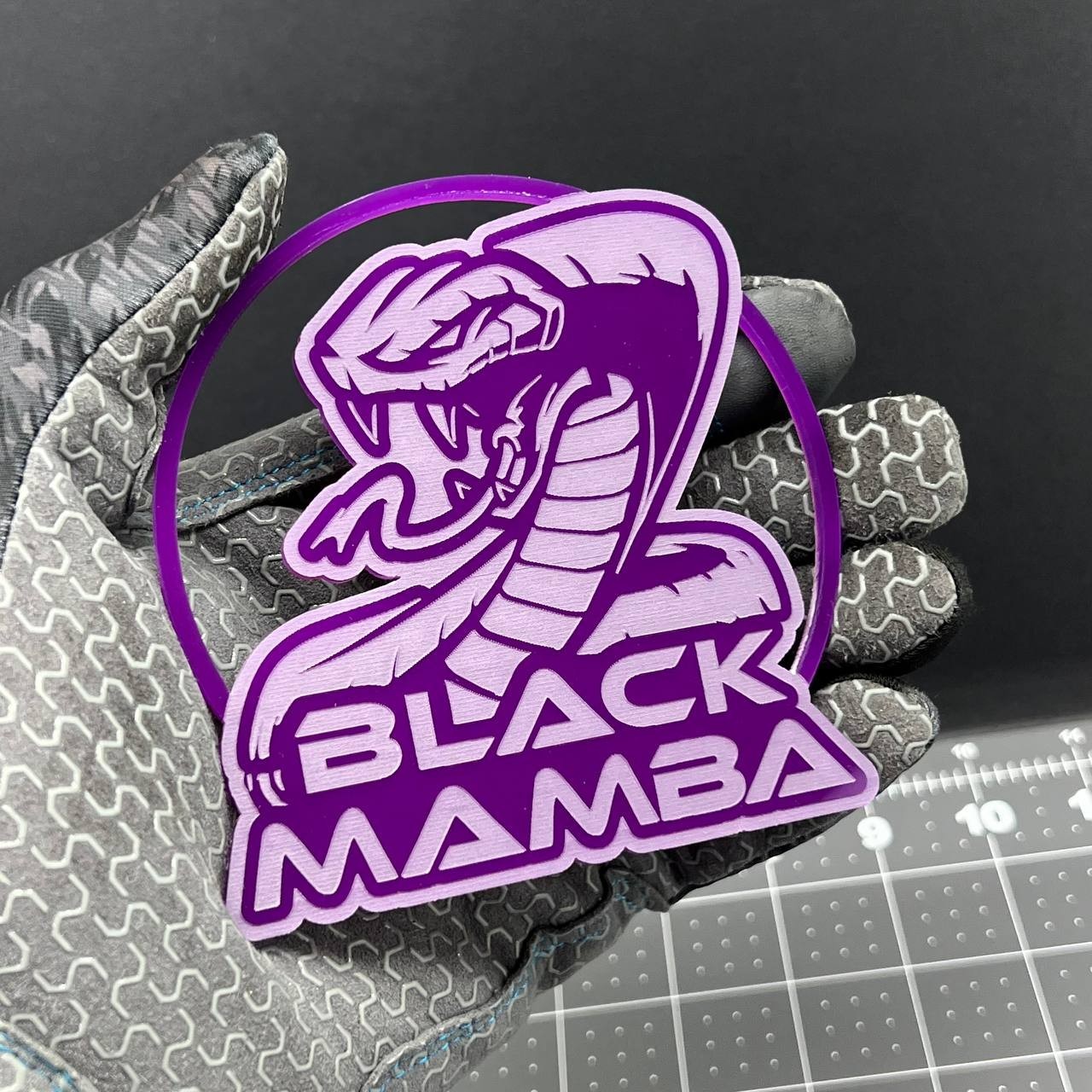 1PC Cobra Snake Emblem – 3D Acrylic Badge Decal Fits Ford Mustang Shelby GT