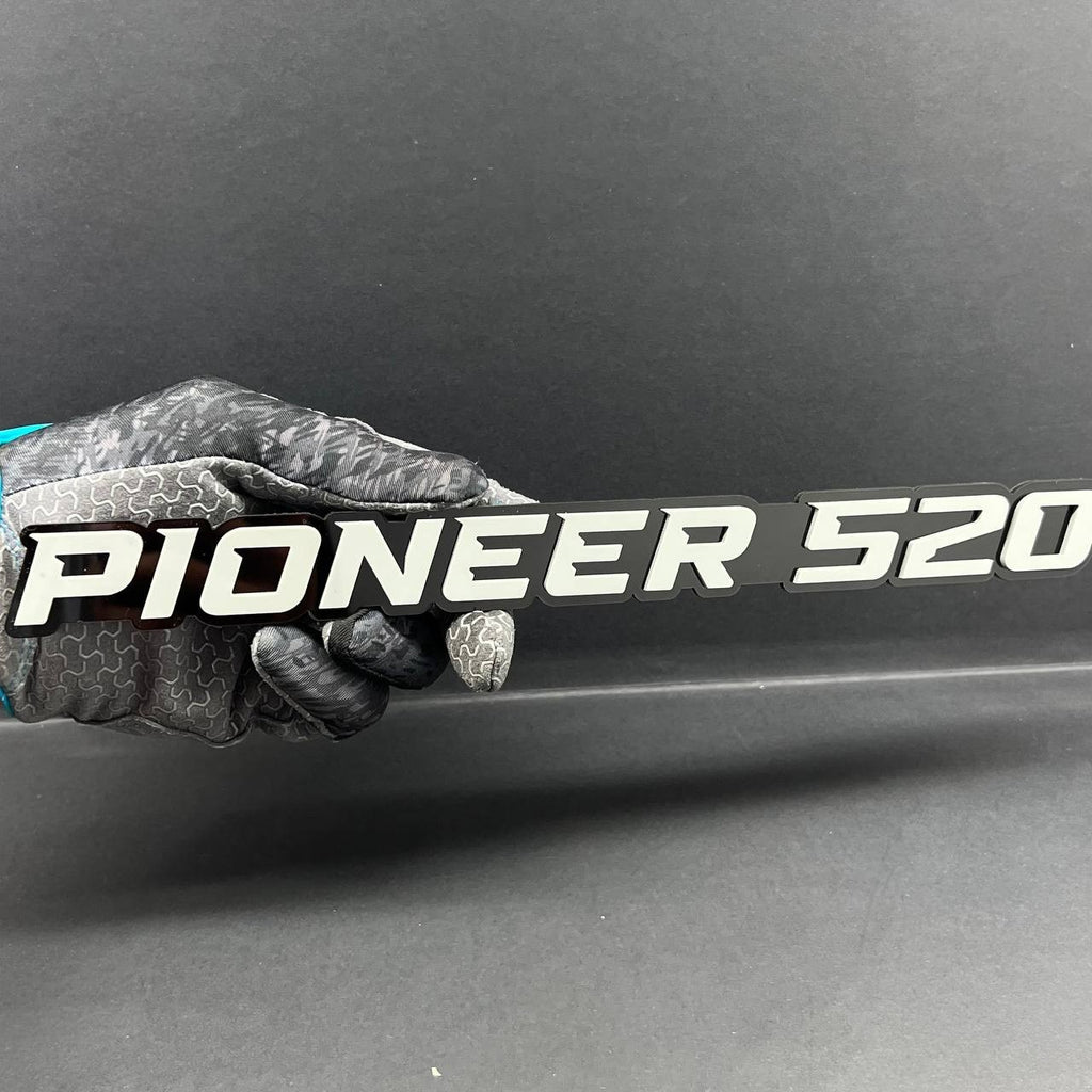 1PC PIONEER 520 Emblem –  3D Acrylic Fender or Tailgate Badge for Car