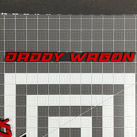 1PC DADDY WAGON Emblem – Durable 3D Multicolor Acrylic Truck & SUV Badge