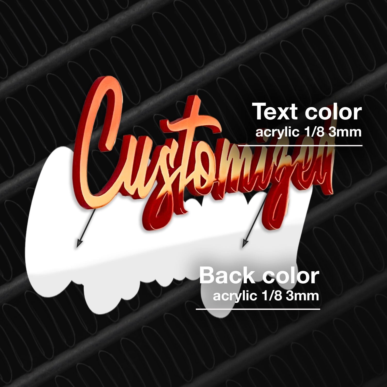 Custom Jeep Emblem – Wrangler Compass Grand Cherokee Badge w/ Your Text