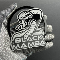 1pc Black Mamba Logo Emblem Rare 3D Acrylic Fender & Trunk Badge for Muscle Cars
