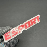 1PC ESPORT Emblem – 3D Acrylic Multicolor Tailgate Fender Car Truck SUV Badge