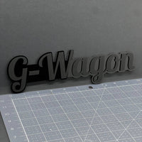 1X G-Wagon Black Emblem 3D Mercedes G-Class Badge for Rear, Fender, or Tailgate