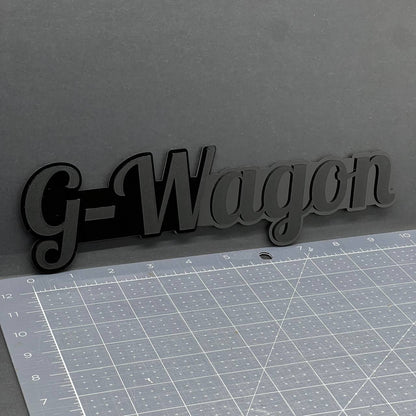 1X G-Wagon Black Emblem 3D Mercedes G-Class Badge for Rear, Fender, or Tailgate