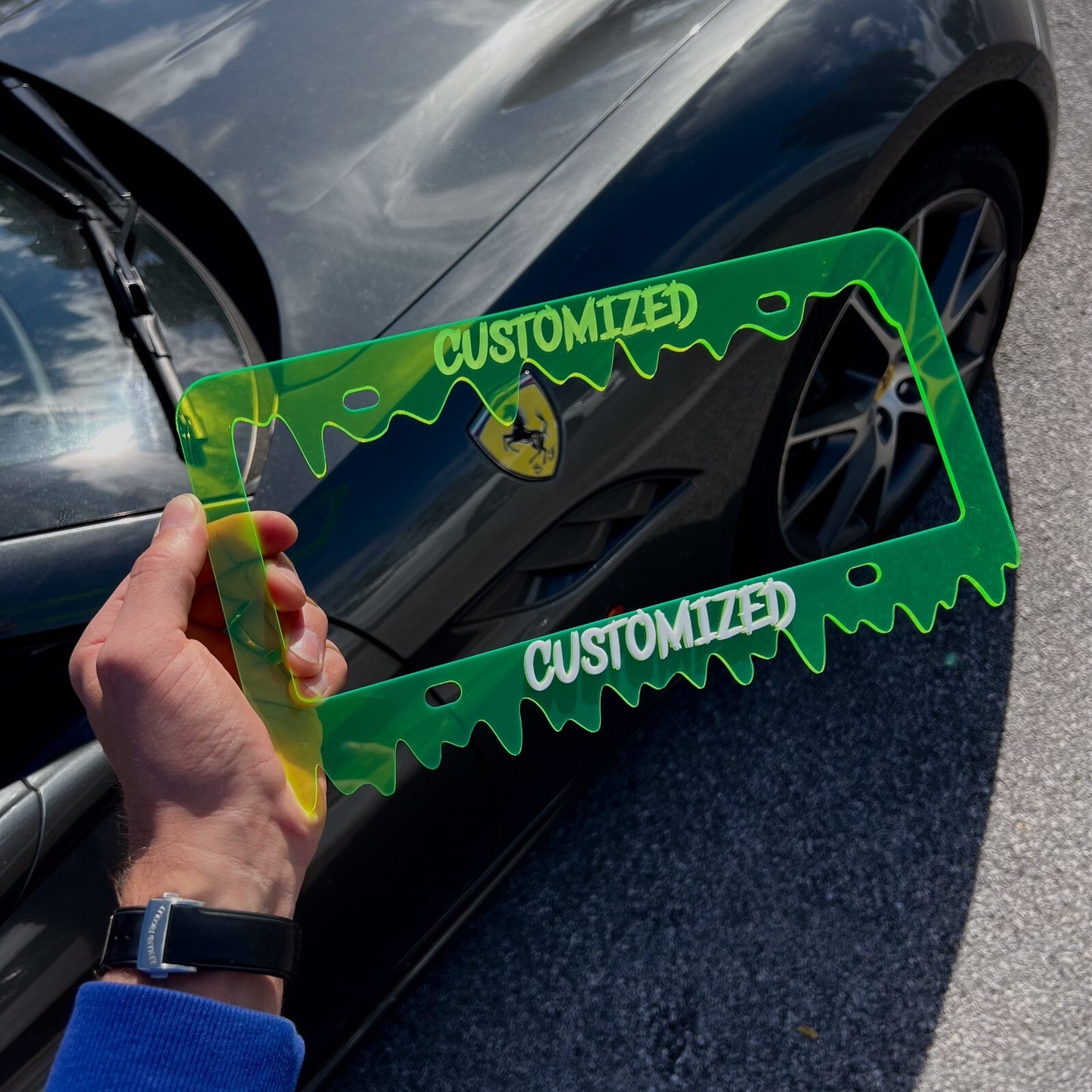 CUSTOM License Plate Frame MULTI COLOR