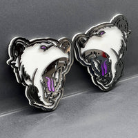 2PCS Angry Bear Emblems – Aggressive 3D Acrylic Car & Truck Fender Badges