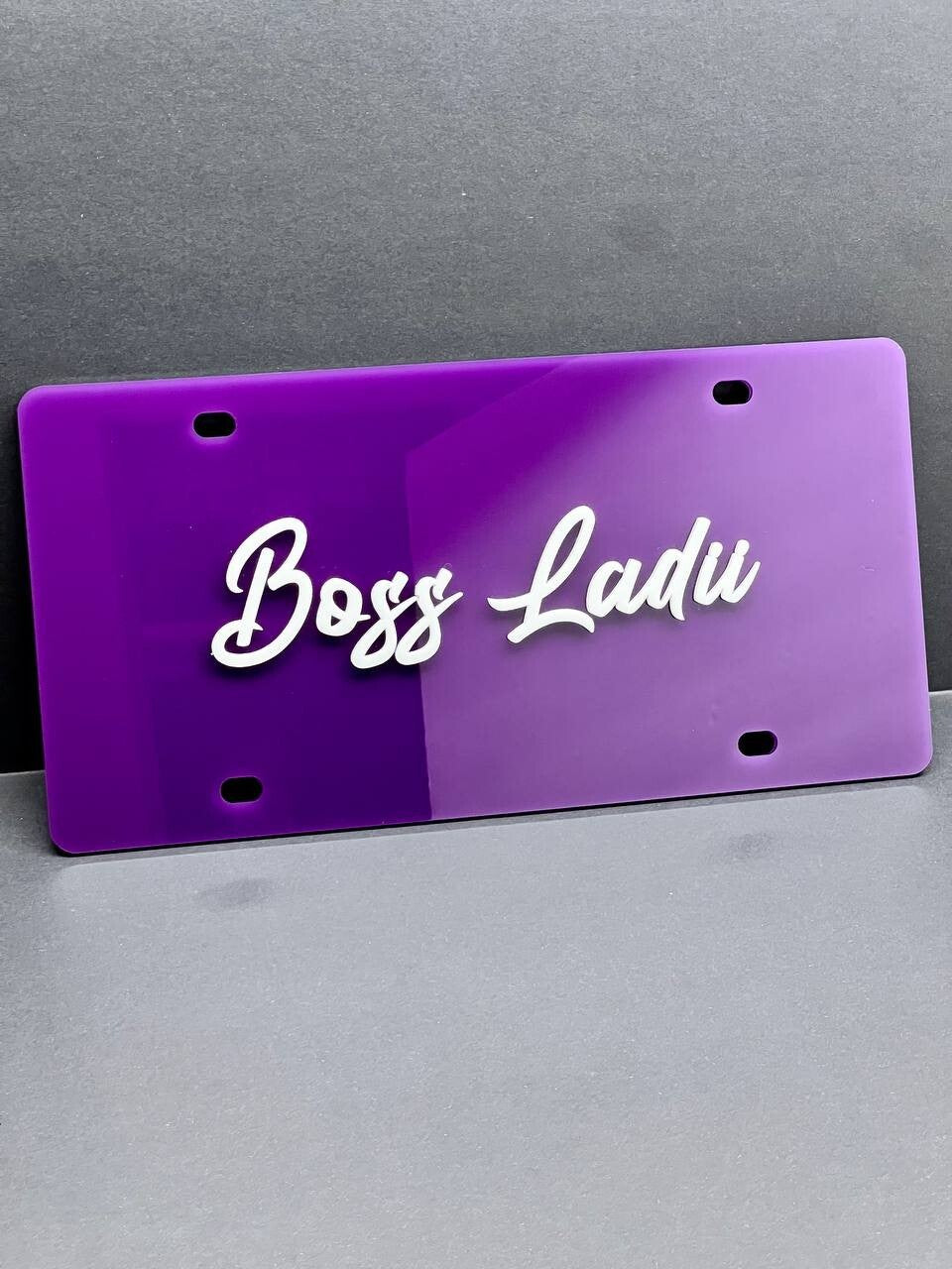 Custom License plate Car Tag Personalized Acrylic 12x6 License Plate car truck