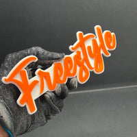 1PC FREESTYLE Logo Emblem – Multicolor 3D Acrylic Car & SUV Decal