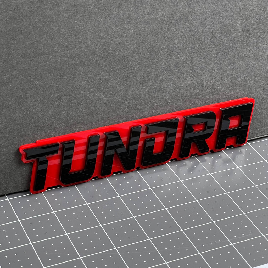 1PC TUNDRA Emblem – Multicolor 3D Acrylic Car & Truck Fender Badge