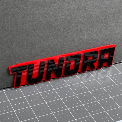 1PC TUNDRA Emblem – Multicolor 3D Acrylic Car & Truck Fender Badge