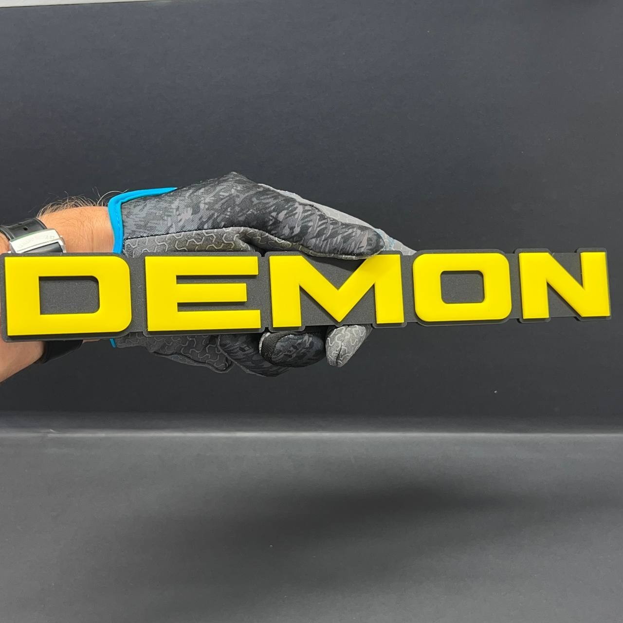 1pcs DEMON Emblem Car Badges 3D Sticker DEMON Decal Multicolor