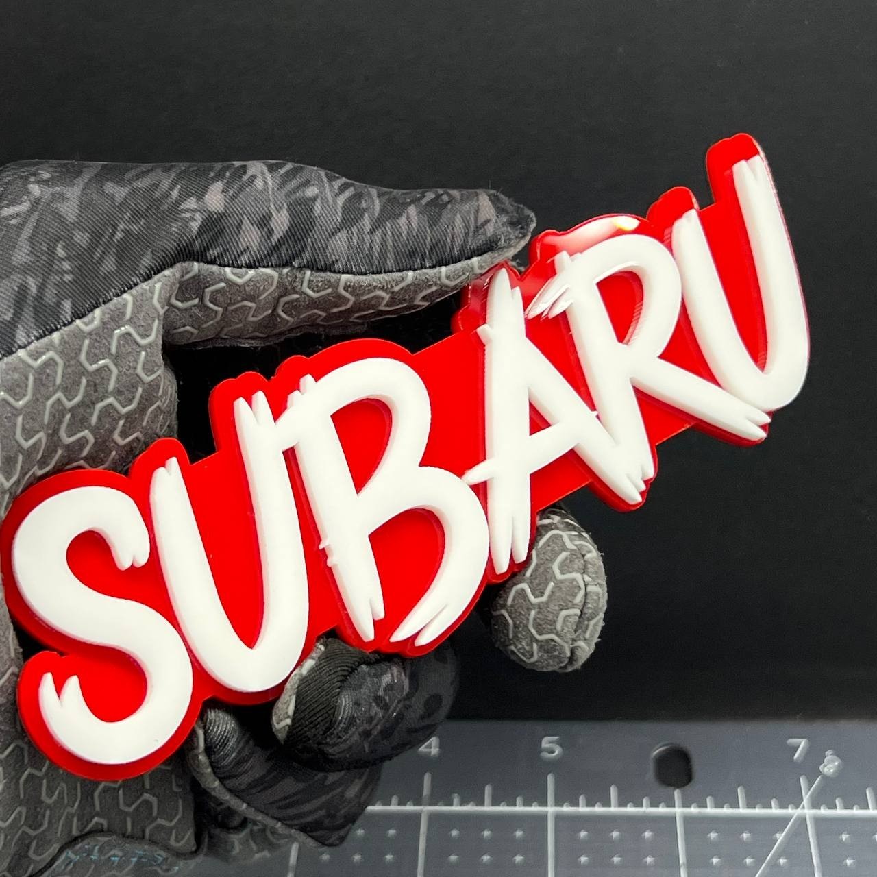 1PC Subaru Emblem – 3D Multicolor Acrylic Exterior Car Badge Decal for Subaru