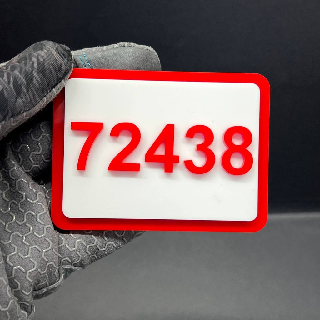 Custom Modern Acrylic House Sign – Personalized Door Number Plaque 1–999