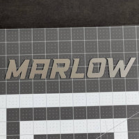 1PC MARLOW Emblem – 3D Multicolor Acrylic Car Badge Decal Sticker