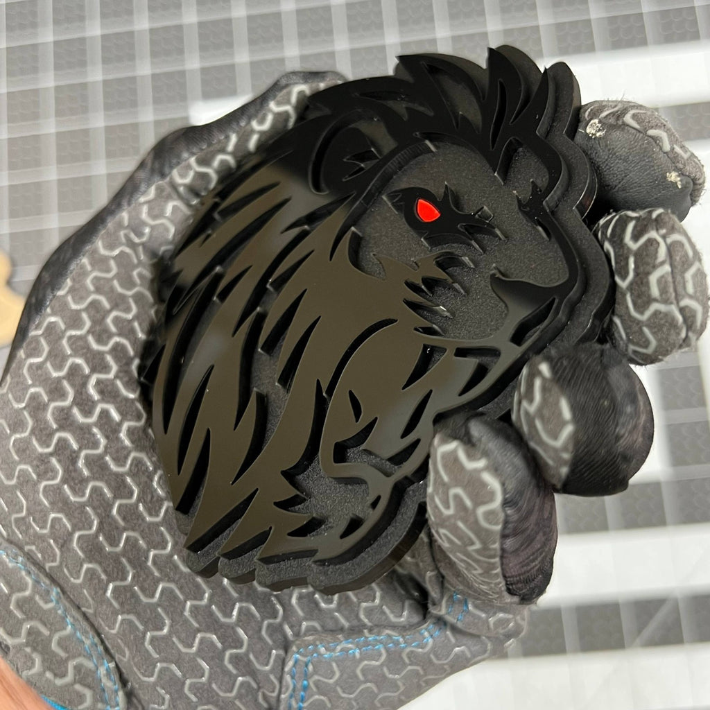 1pcs LION Multicolor 3D Acrylic Emblem – Custom Car, Truck & SUV Exterior Badge
