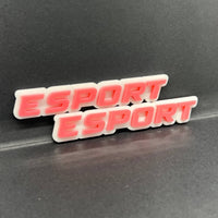 1PC ESPORT Emblem – 3D Acrylic Multicolor Tailgate Fender Car Truck SUV Badge