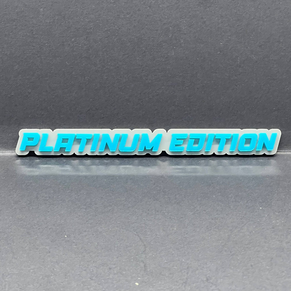1PC PLATINUM Edition Emblem – Durable 3D Acrylic Fender & Trunk Badge