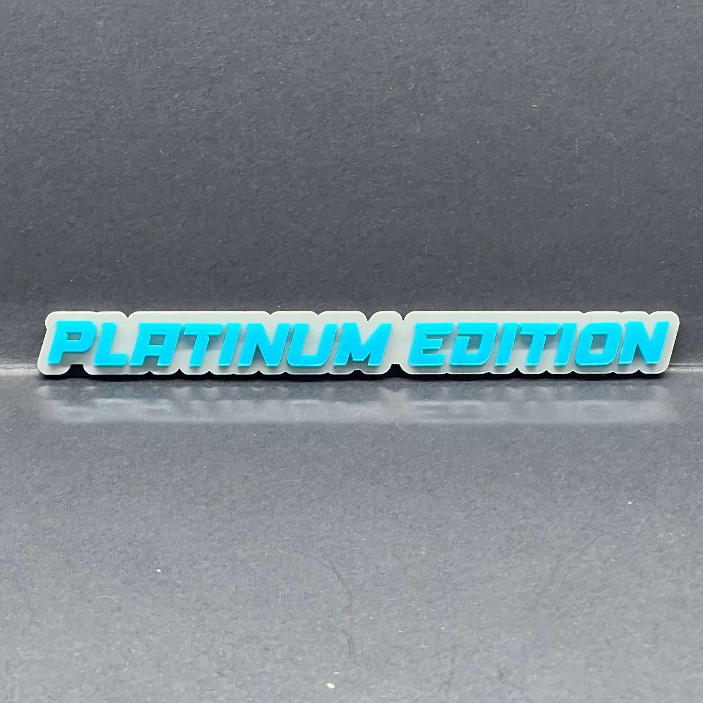 1PC PLATINUM Edition Emblem – Durable 3D Acrylic Fender & Trunk Badge