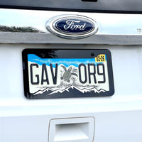 MOUNTAINS COLOR CHOICE LICENSE PLATE FRAME-HIKING-MOUNTAINS-CAMPING