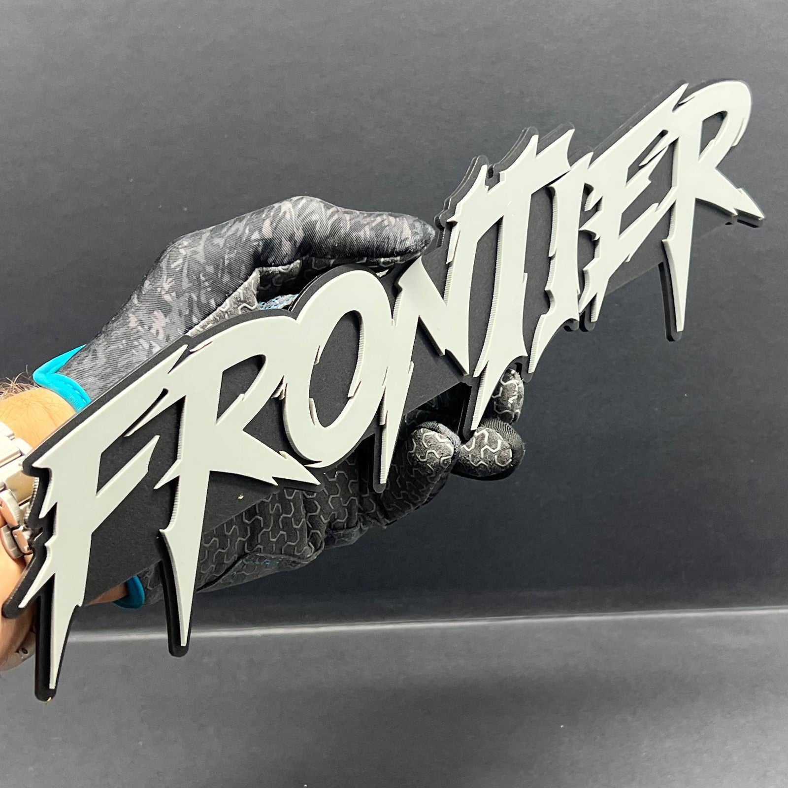 1pc FRONTIER 3D Emblem – Custom Multicolor Acrylic Badge for Car, Truck & SUV