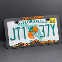 TRAILSPORT License Plate Frame Cover – Black Car Tag Frame for Truck SUV Car
