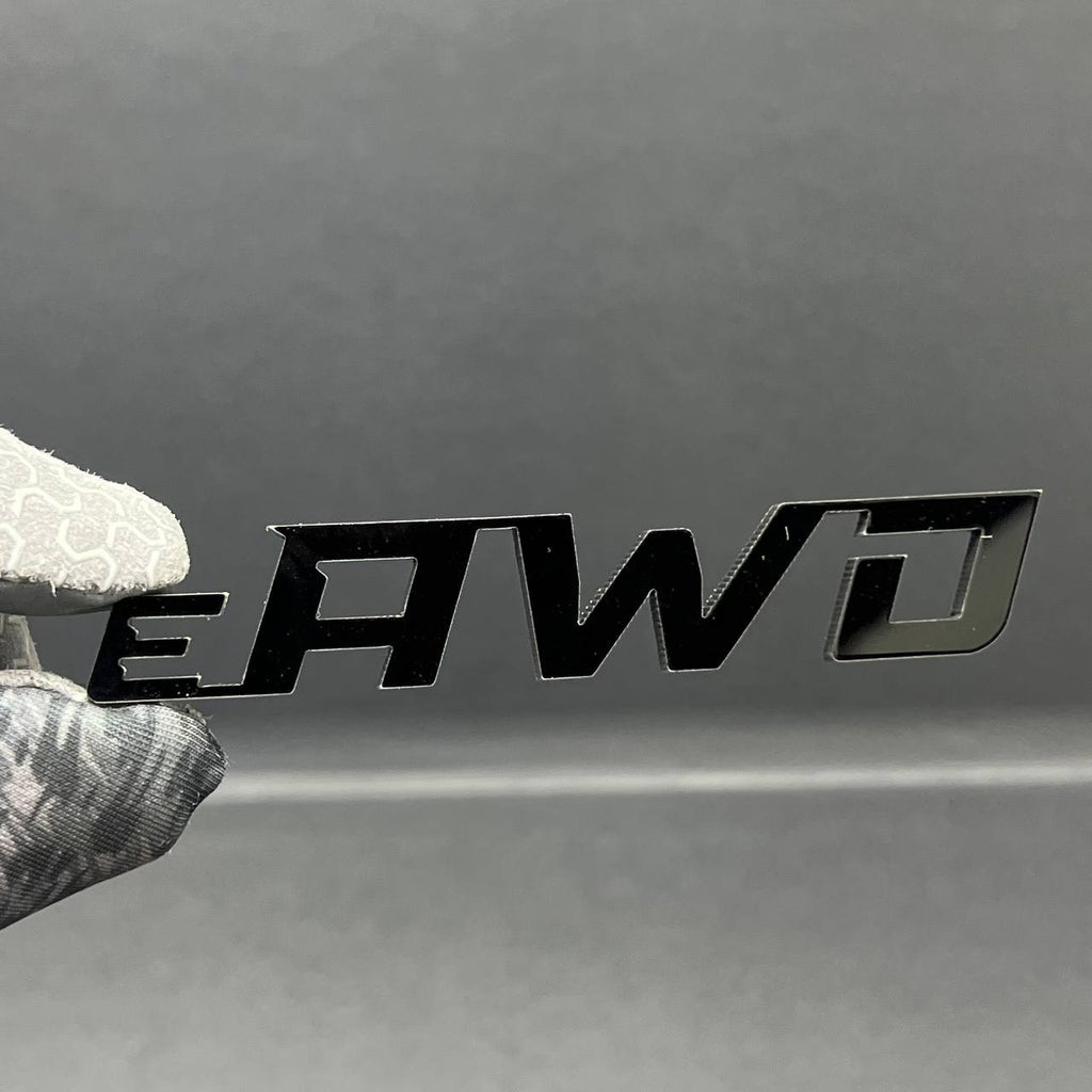 1pc e_AWD Rear Bumper Badge Emblem Logo