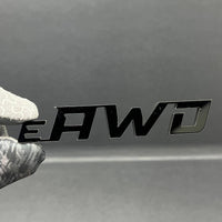 1pc e_AWD Rear Bumper Badge Emblem Logo