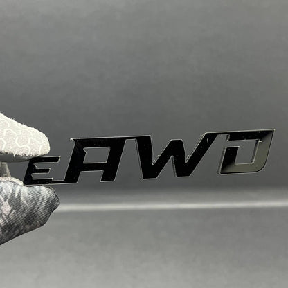 1pc e_AWD Rear Bumper Badge Emblem Logo