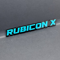 1PC Rubicon X Emblem – Fender Tailgate Badge Logo Decal