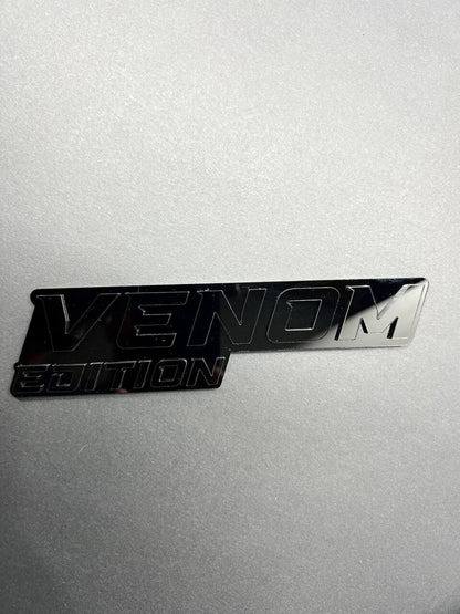 1pcs Venom Black Edition Emblem Car Badges Badass 3D Sticker Decal Multicolor
