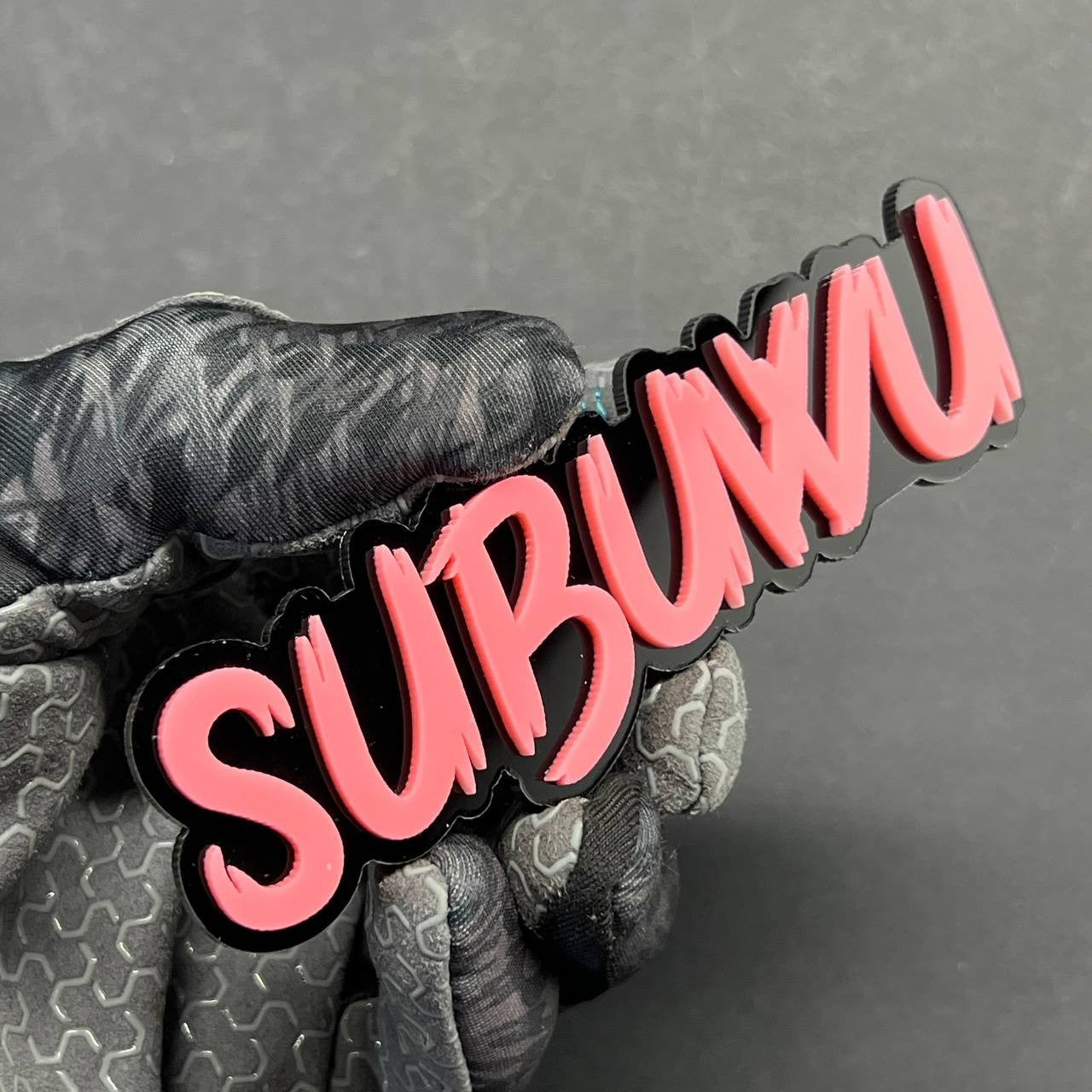 Subuwu 3D Emblem Badge – Multicolor Acrylic Subaru Car Fender & Trunk Decal 1pc
