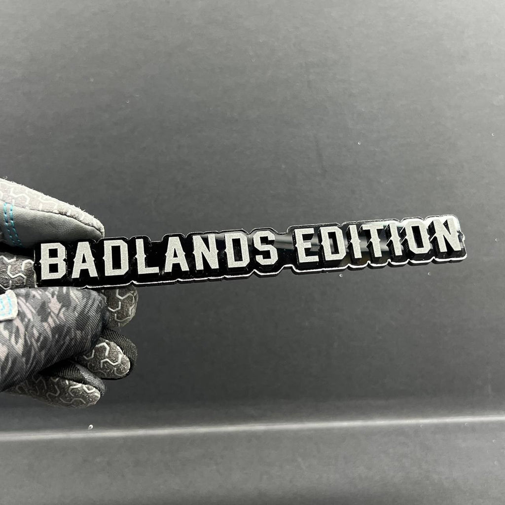1PC Badlands Edition Badge – Custom Acrylic Multicolor Emblem Decal for Car