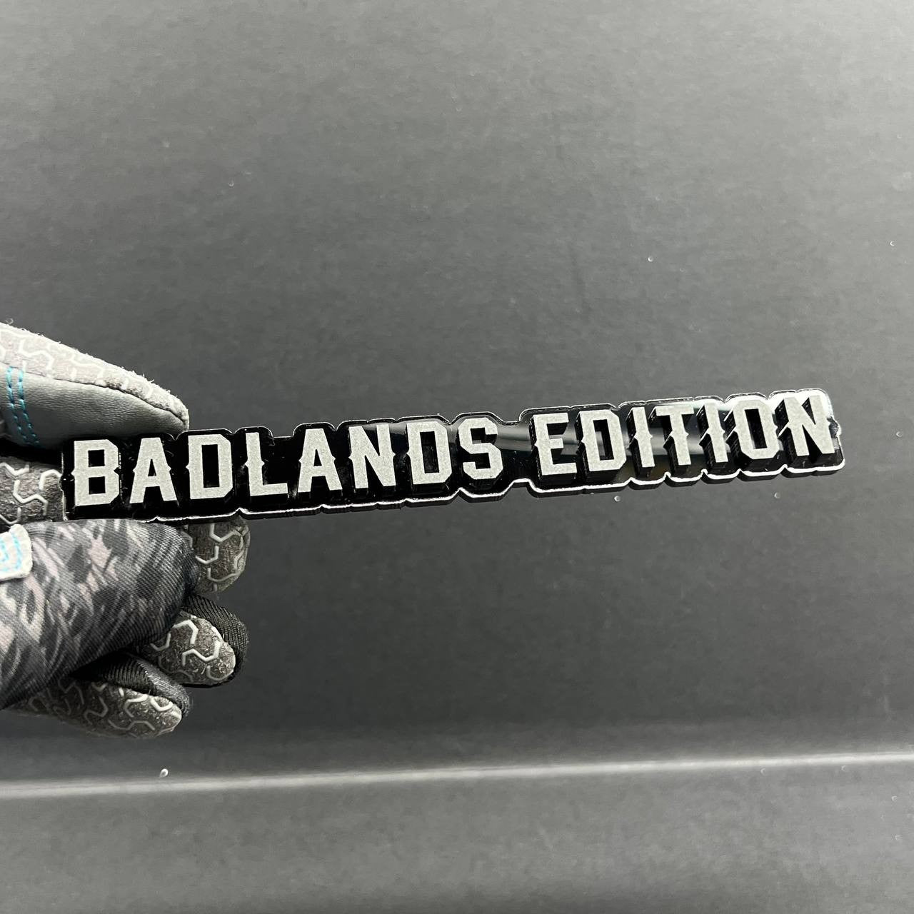 1PC Badlands Edition Badge – Custom Acrylic Multicolor Emblem Decal for Car