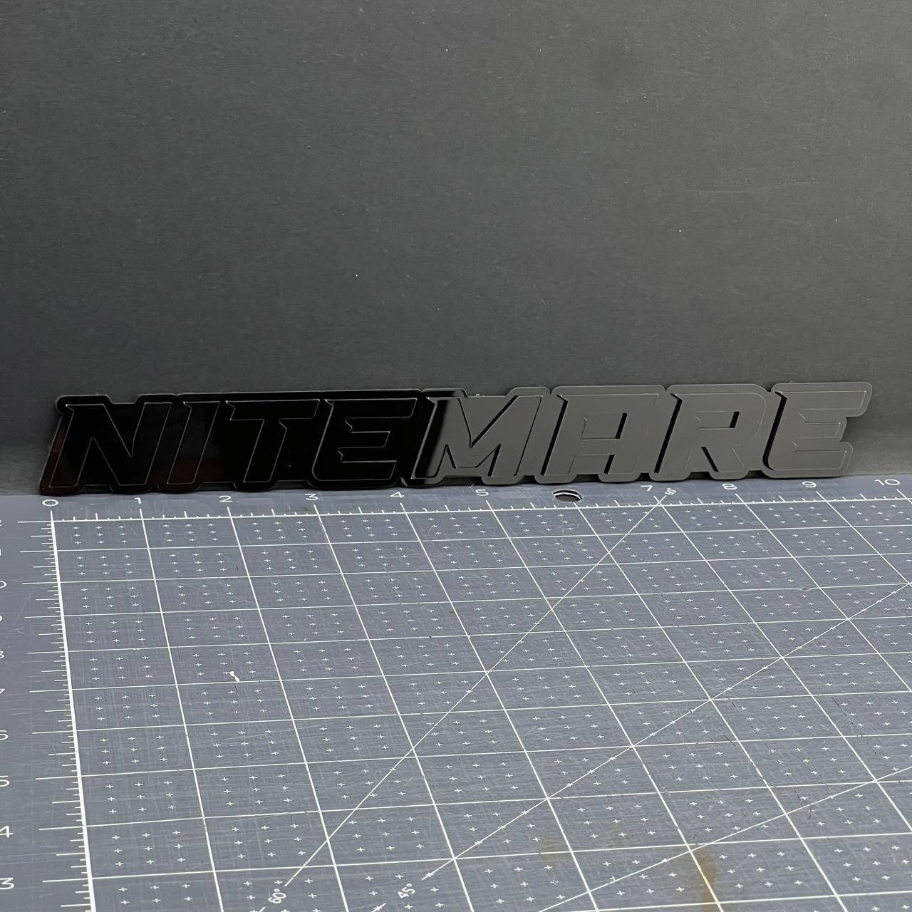 1PC NITEMARE Black 3D Emblem Custom Badge Sticker for Car SUV TRUCK