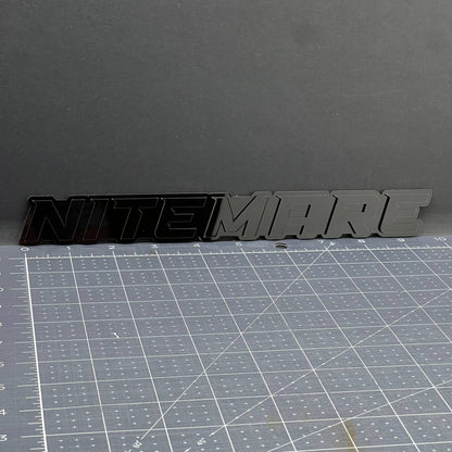 1PC NITEMARE Black 3D Emblem Custom Badge Sticker for Car SUV TRUCK