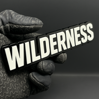 1pcs WILDERNESS Custom 3D Acrylic Multicolor Car Fender Sticker