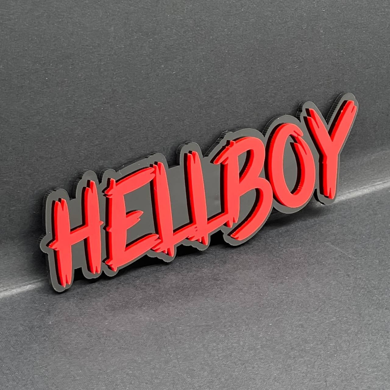 1PC HELLBOY 3D Emblem – Custom Fender or Tailgate Badge for Car, SUV, or Truck