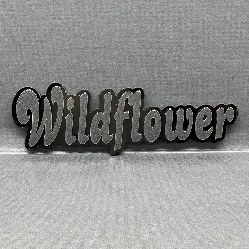 1PC WILDFLOWER Emblem – Custom 3D Multicolor Acrylic Car Exterior Badge