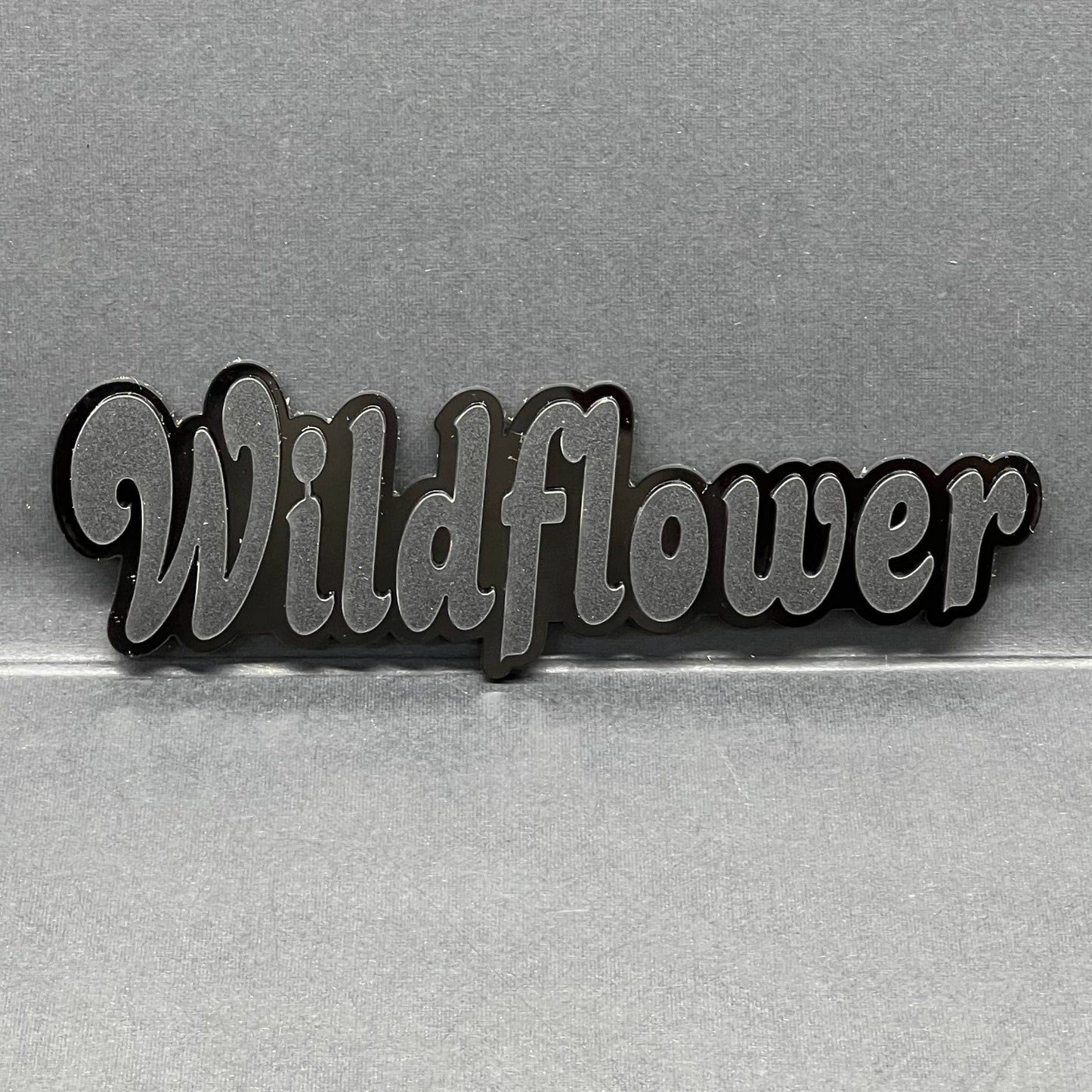 1PC WILDFLOWER Emblem – Custom 3D Multicolor Acrylic Car Exterior Badge