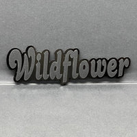 1PC WILDFLOWER Emblem – Custom 3D Multicolor Acrylic Car Exterior Badge
