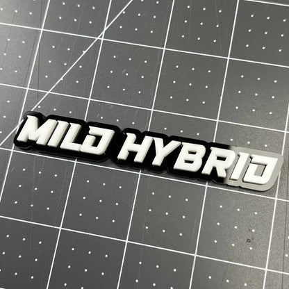1PC MILD HYBRID Emblem Badge – 3D Acrylic Sticker Decal Car Truck SUV