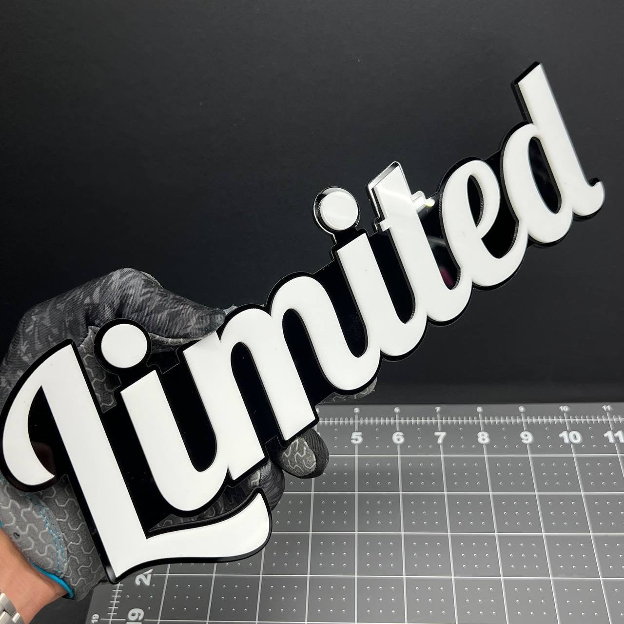 1PC LIMITED 3D Acrylic Emblem Badge for Car SUV or Truck – Fender/Tailgate