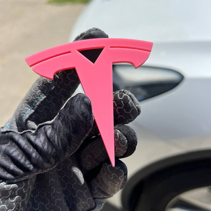 2PCS Tesla 3D Emblems – Multicolor Acrylic Badges for Car & SUV