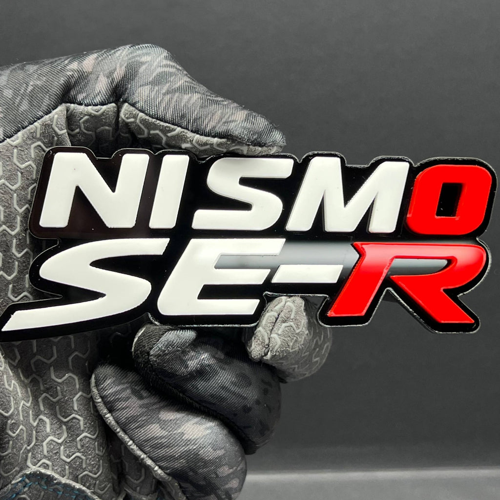 1pcs NISMO SE-R Multicolor 3D Car Emblem – Durable Acrylic Fender & Trunk Decal