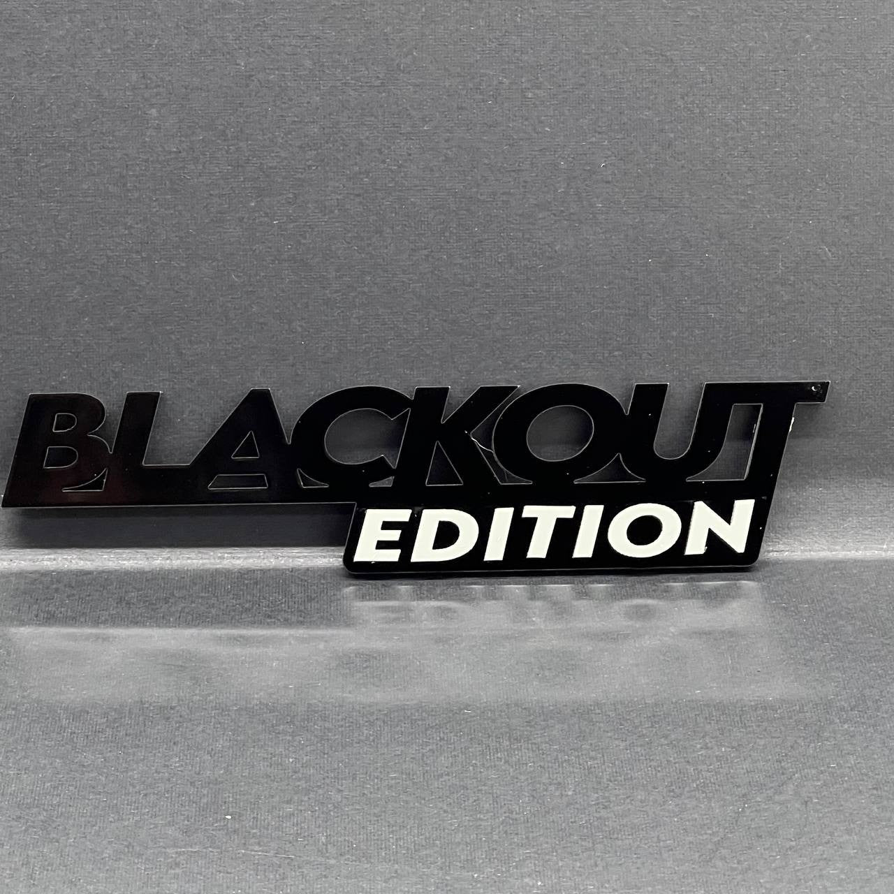 1x BLACKOUT Black Edition Emblem 3D Multicolor Badge 3D Sticker Decal Multicolor