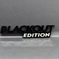 1x BLACKOUT Black Edition Emblem 3D Multicolor Badge 3D Sticker Decal Multicolor