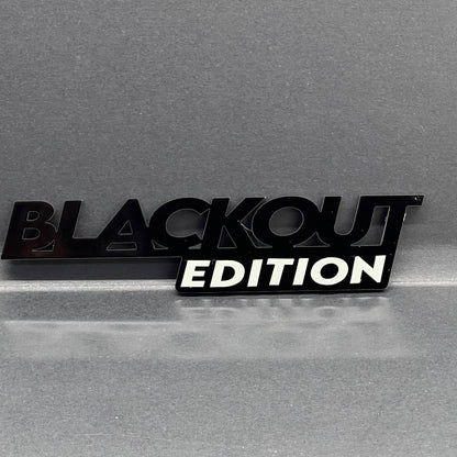 1x BLACKOUT Black Edition Emblem 3D Multicolor Badge 3D Sticker Decal Multicolor