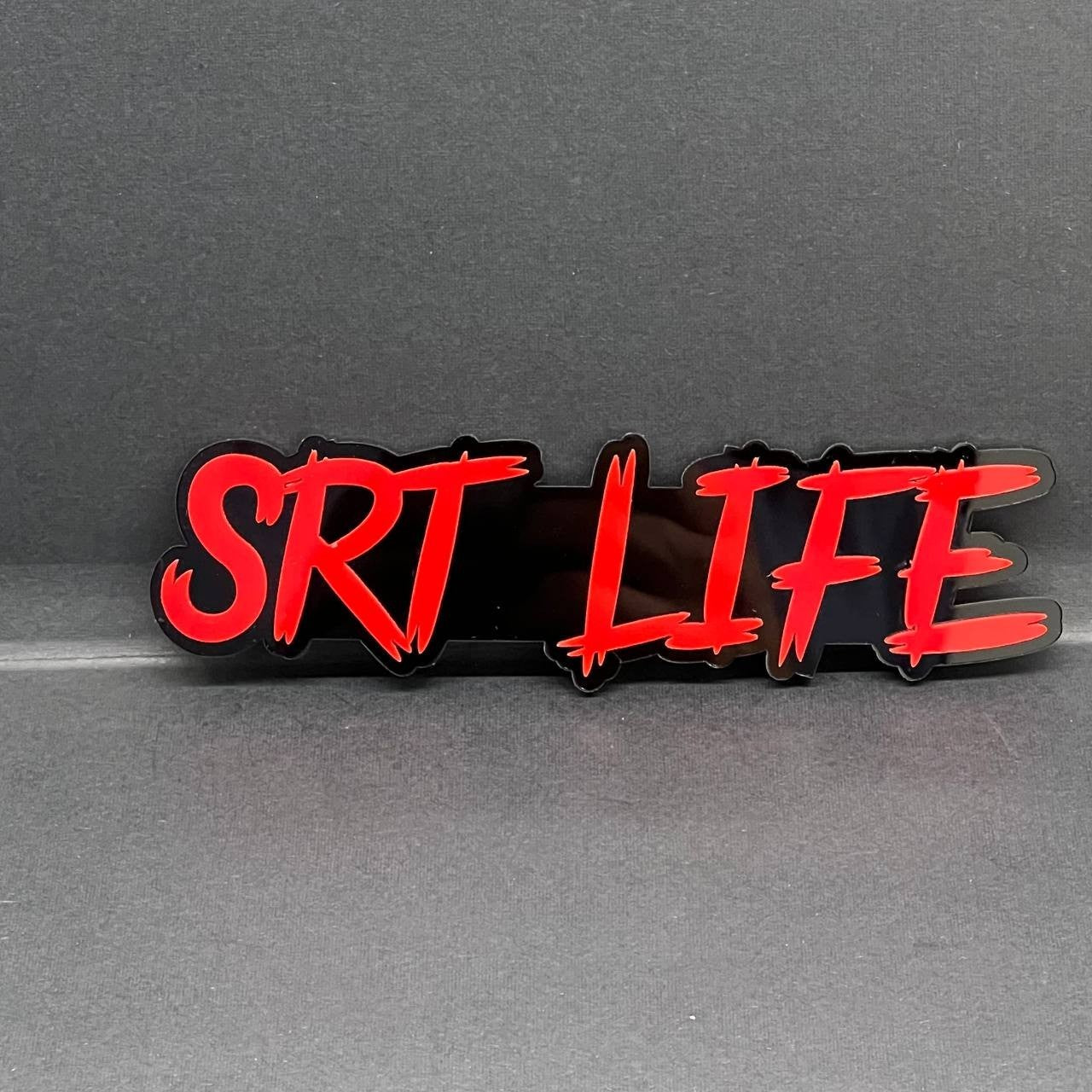 SRT LIFE Multicolor Emblems –  SRT Side Fender Badges (Set of 2) for SRT Emblem