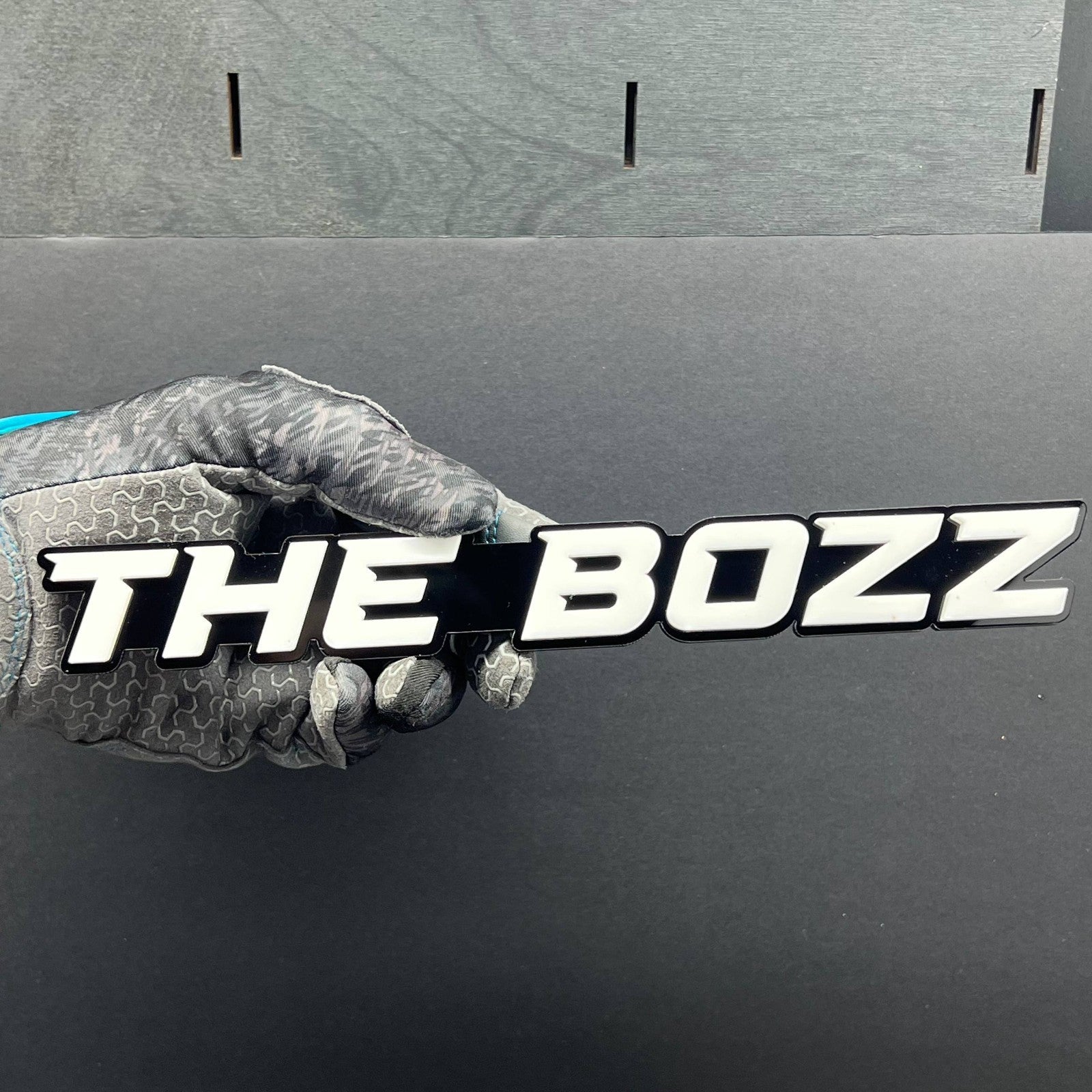 1PC THE BOZZ Badge – Custom 3D Multicolor Acrylic Car Fender & Tailgate Sticker